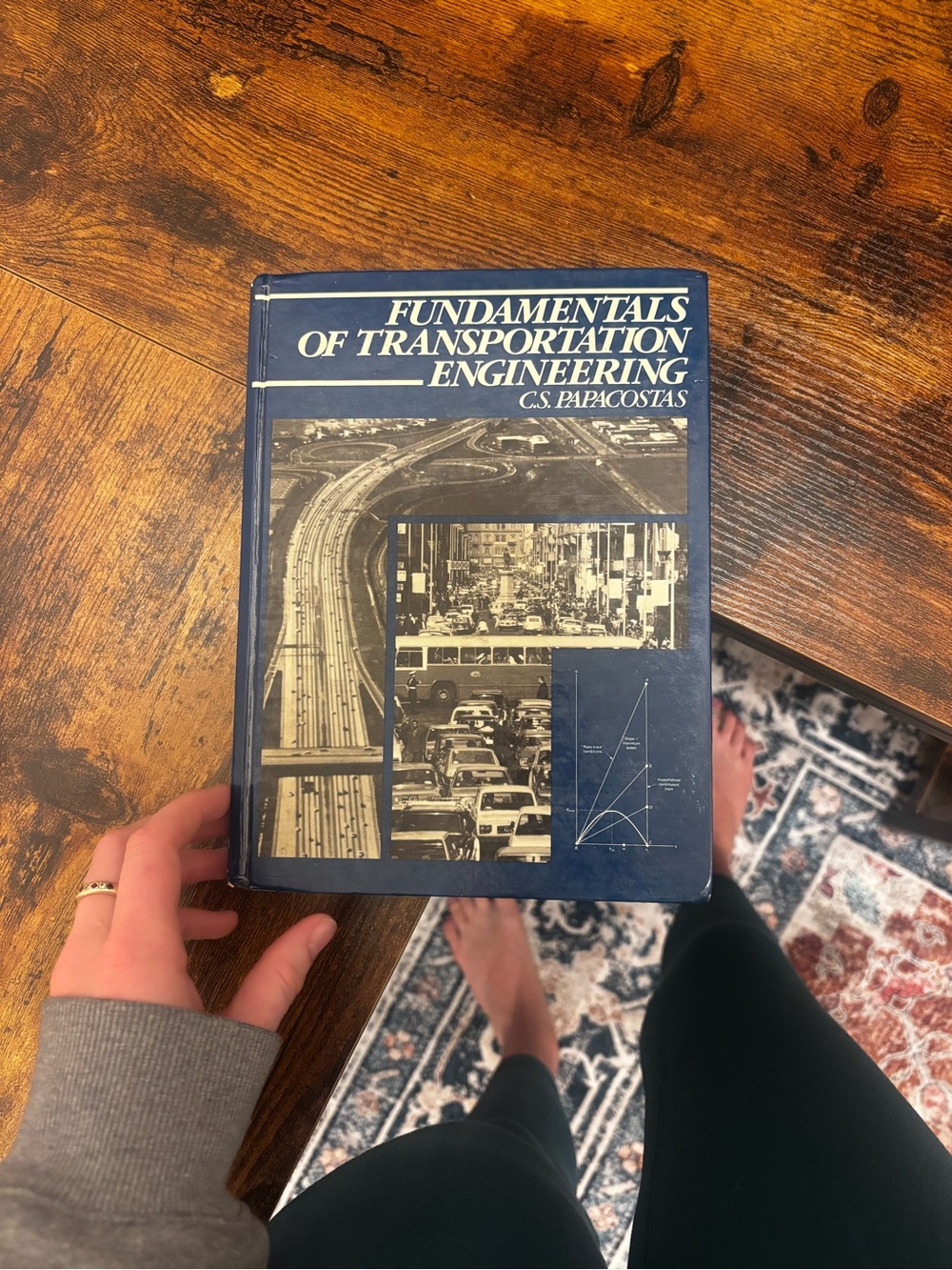 Fundamentals of Transportation Engineering - Navy Hardcover Textbook